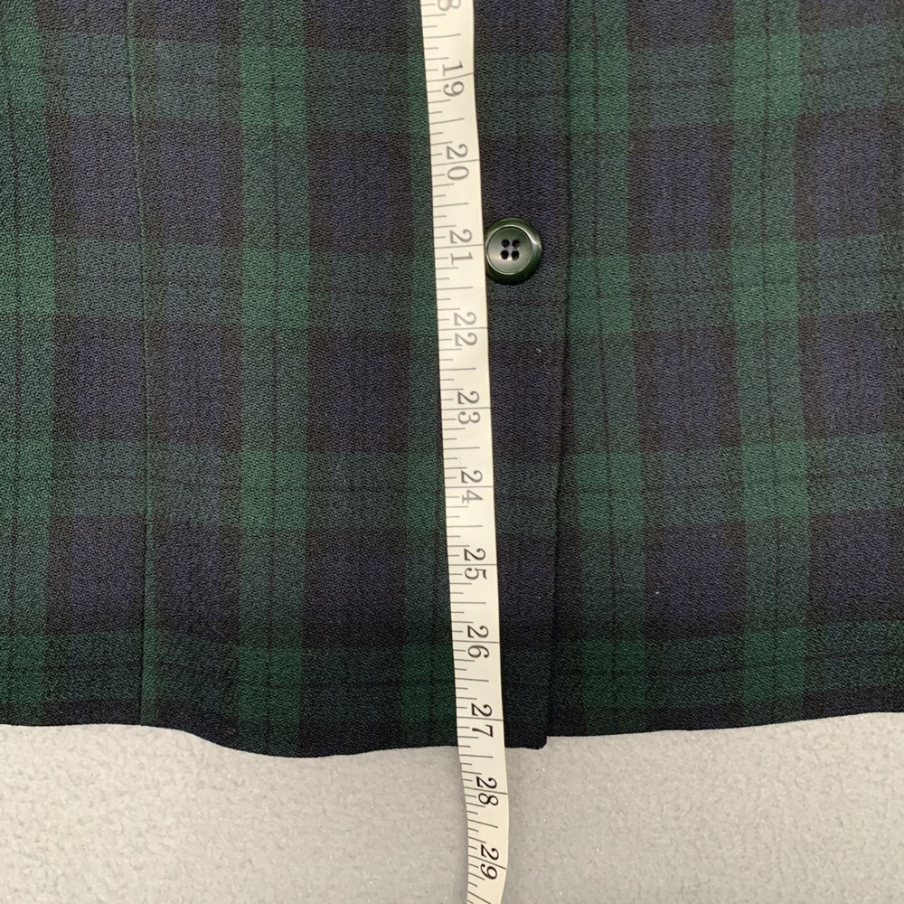 Vintage Pendleton Tartan Plaid Wool Blazer & Pencil Skirt Suit Set Size 14 USA - Picture 14 of 16